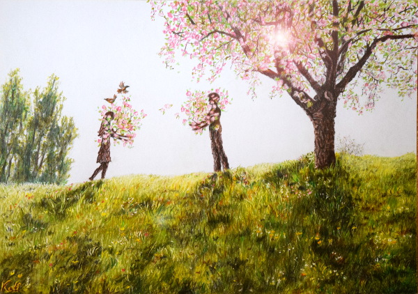 Gemaelde von Kati: Blühen