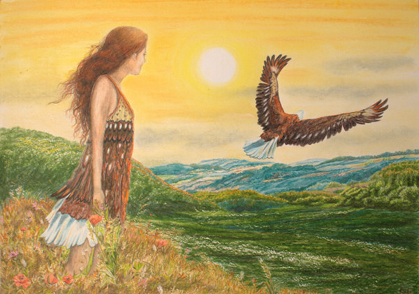 Gemaelde von Kati: Federkleid