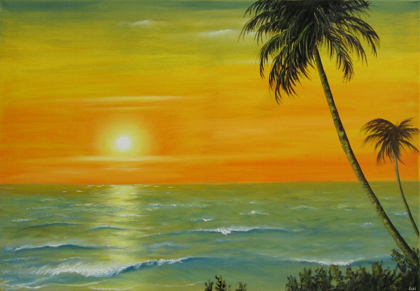 Gemaelde von Kati: Palmen