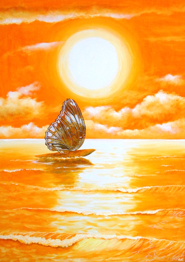 Gemaelde von Kati: Schmetterlingsboot