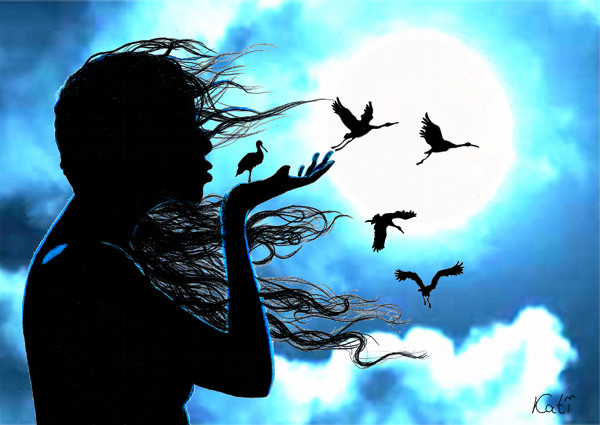 Gemaelde von Kati: Wind